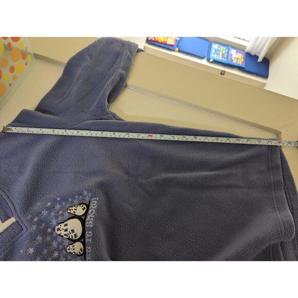 Croft & Barrow Long Sleeve Sweater Blue Christmas Let it Snow Penguin Size PL - Picture 9 of 13